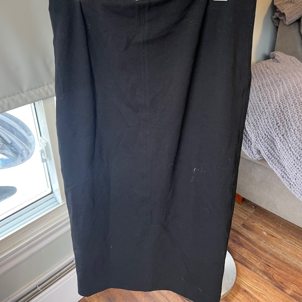 Wilfred black midi skirt